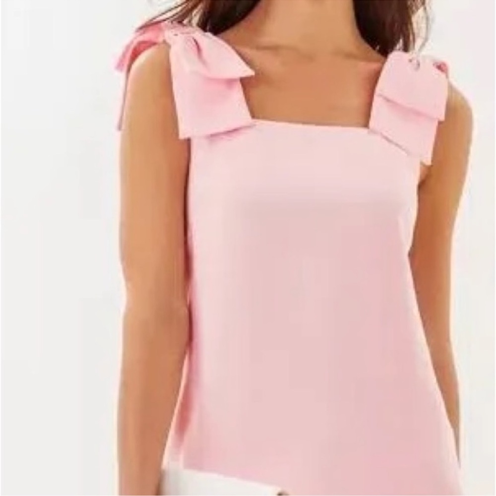Lilly Pulitzer Pink Bow-Strap Maxi Dress